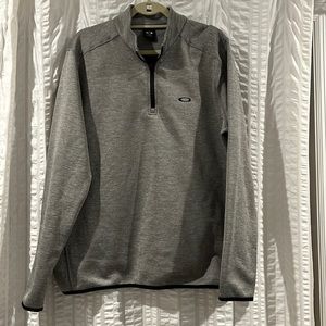 Oakley Grey Quarter-Zip Sweater Pullover